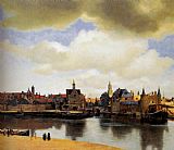 Delft Canvas Paintings - View Of Delft